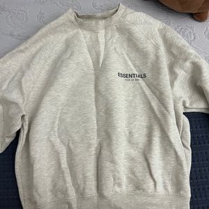 FEAR OF GOD ESSENTIALS grey sweatshirt